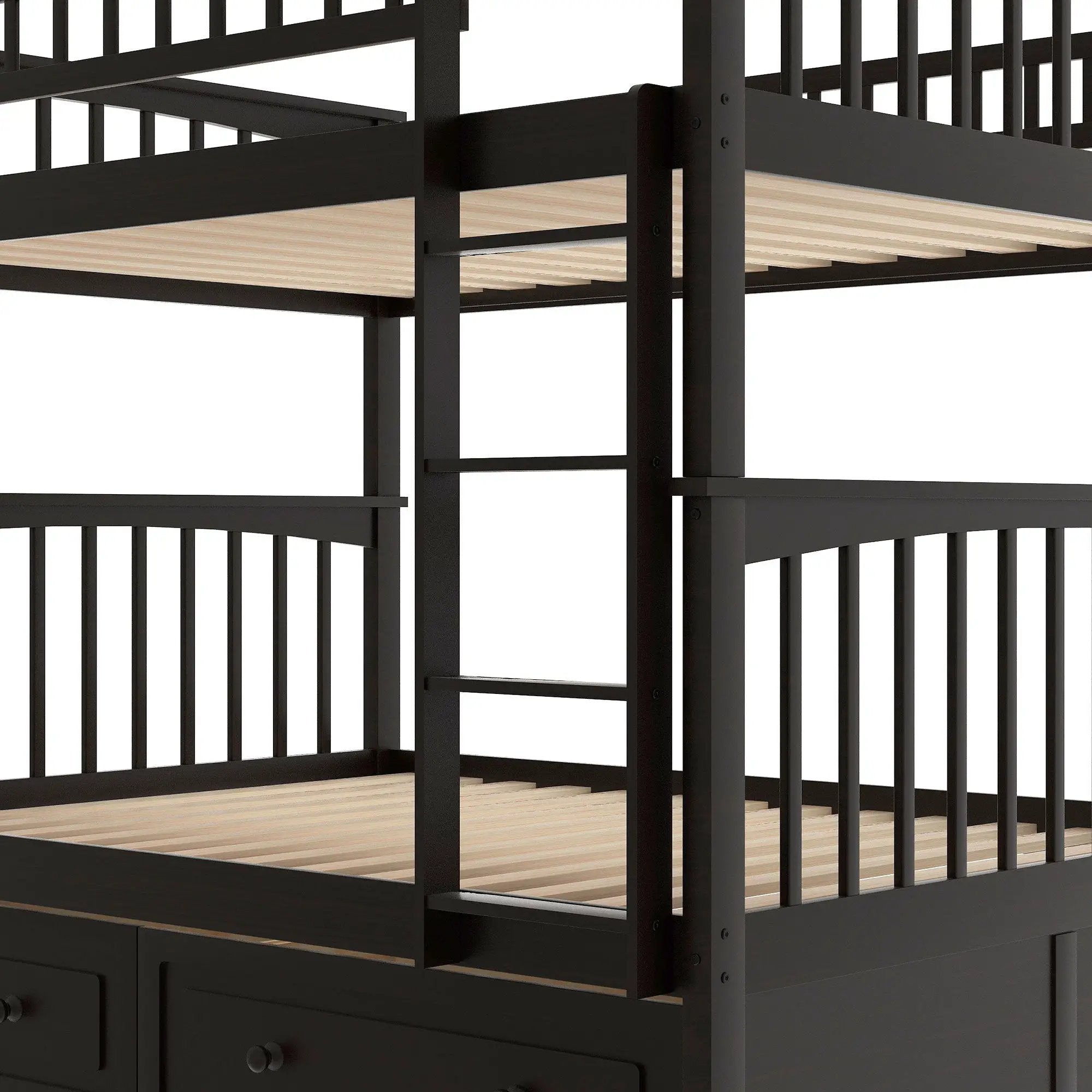 Bunk Bed With Drawers, Convertible Design by Unique Piece Furniture