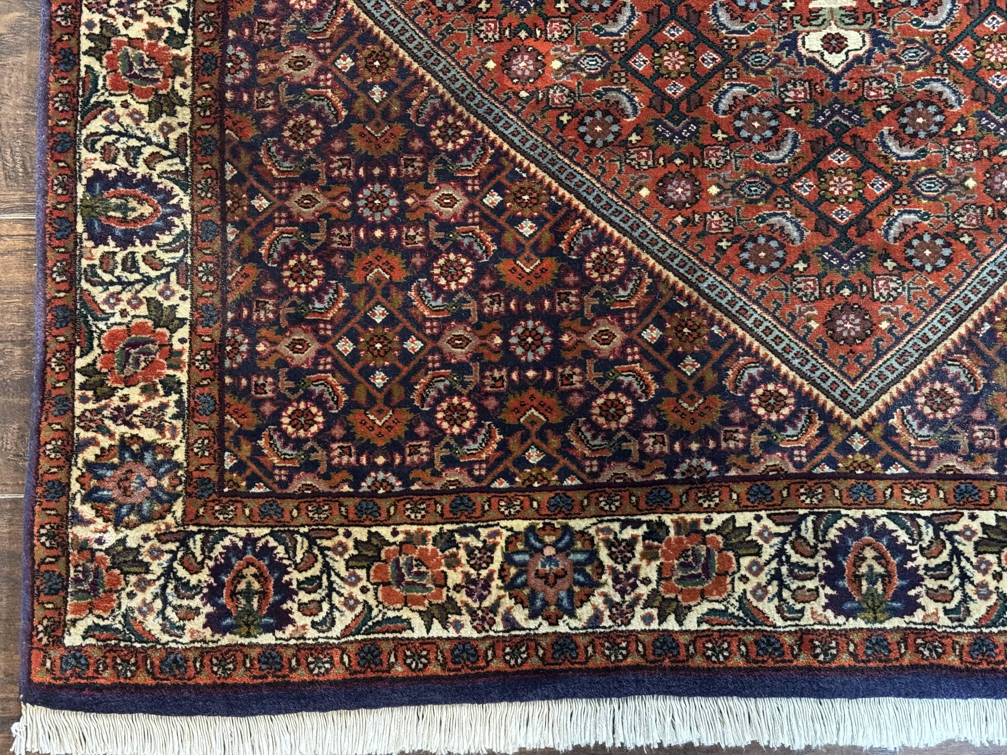 Persian Bidjar Rug 4x5, Fine 290 KPSI, Herati Pattern by Jewel Rugs