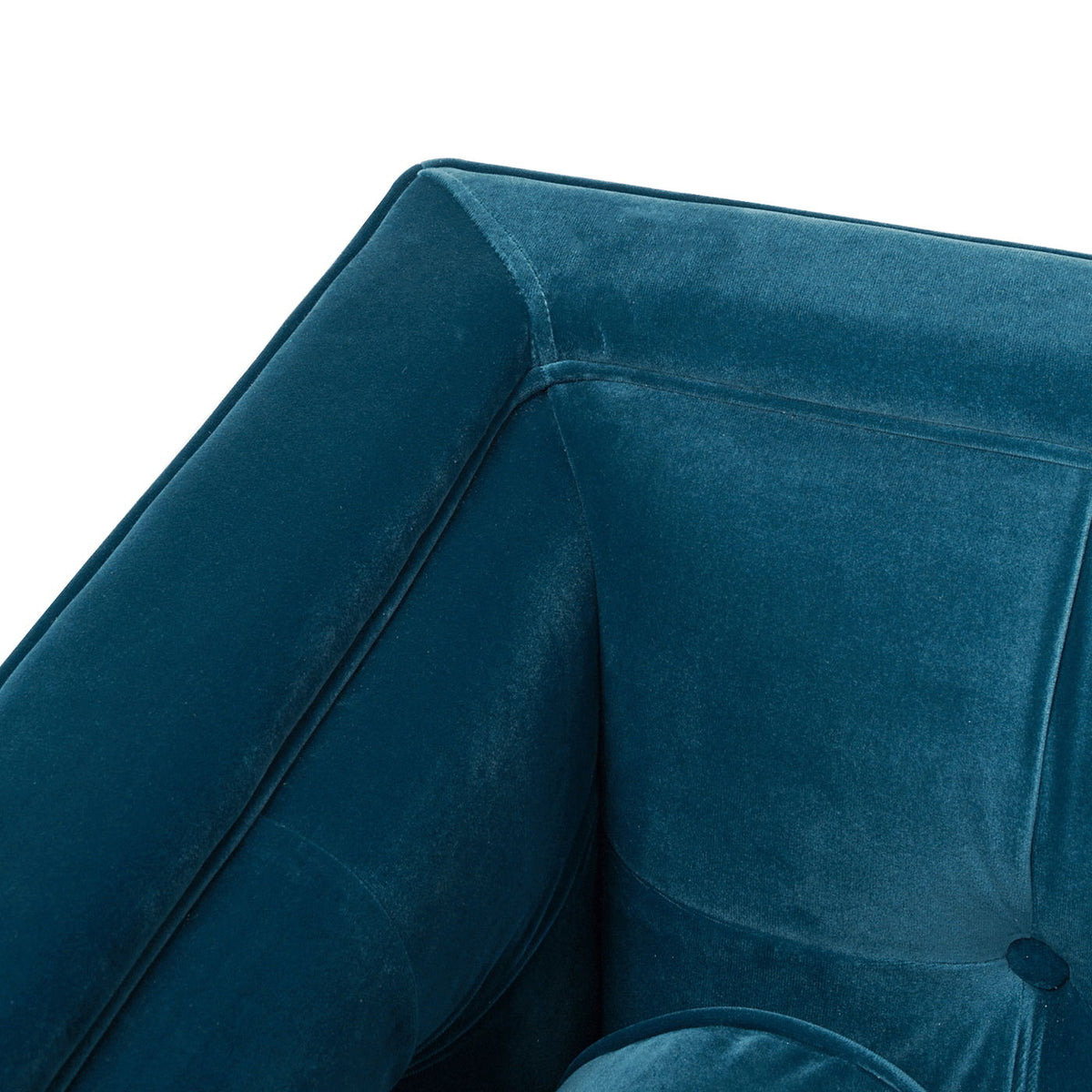 Modern Tufted Tuxedo Sofa with Reversible Cushions - Light Blue, Blue, or Beige, photo 35 of 38