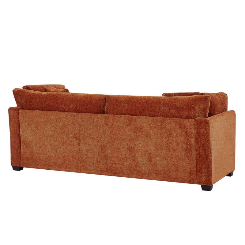 83.50" Modern Flared Arms Sofa (Caramel) by HouseOfZazla