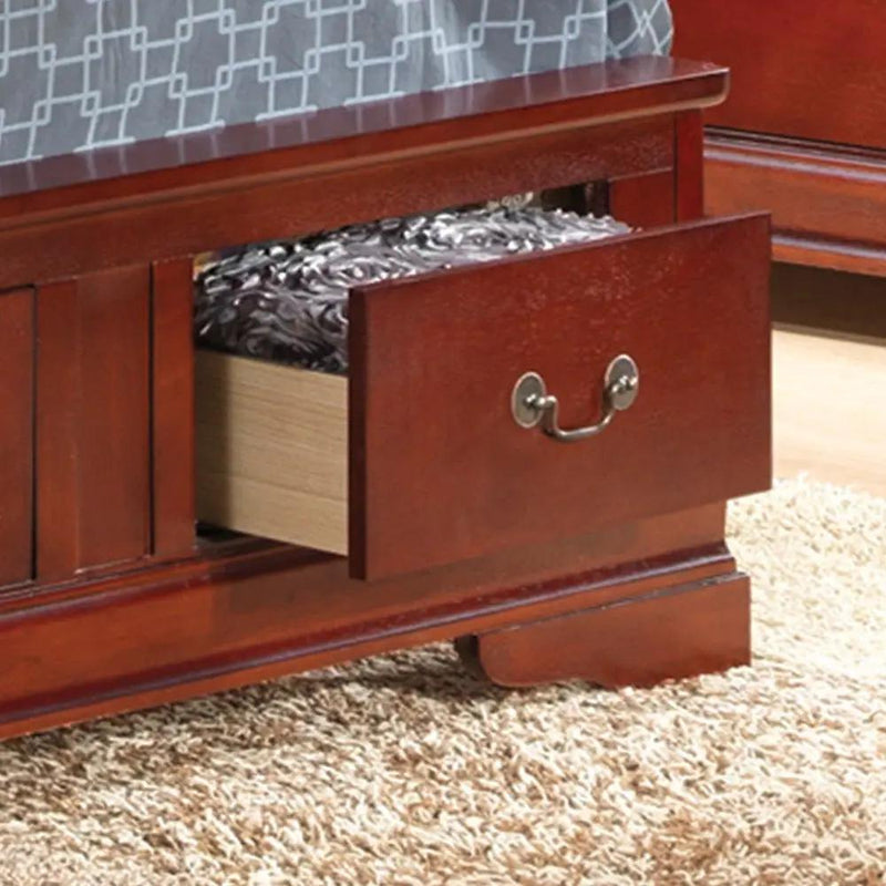 Upholstered Panel Sleigh Bed Design by Unique Piece Furniture
