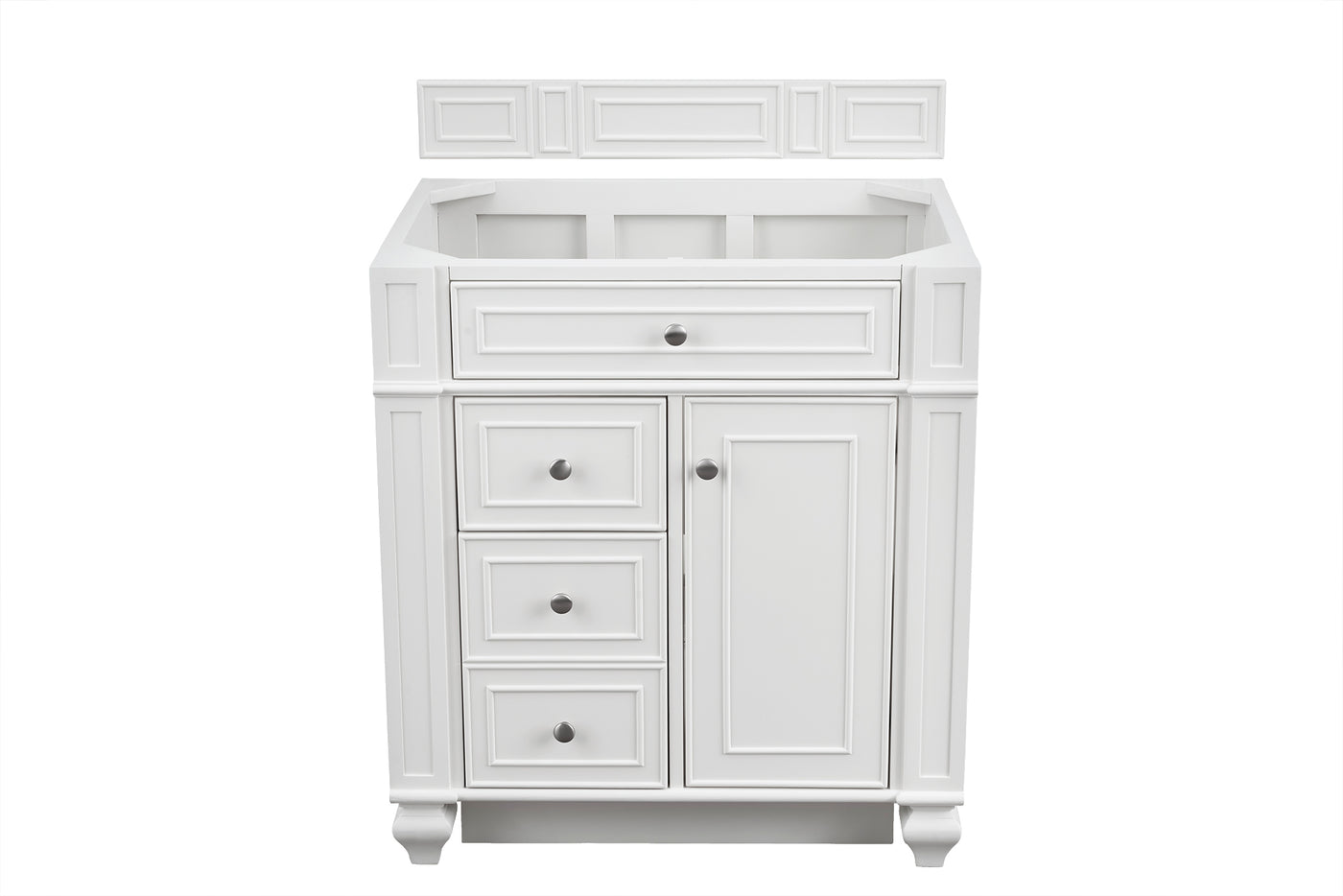 James Martin Bristol 30" Single Bathroom Vanity, Bright White by James Martin