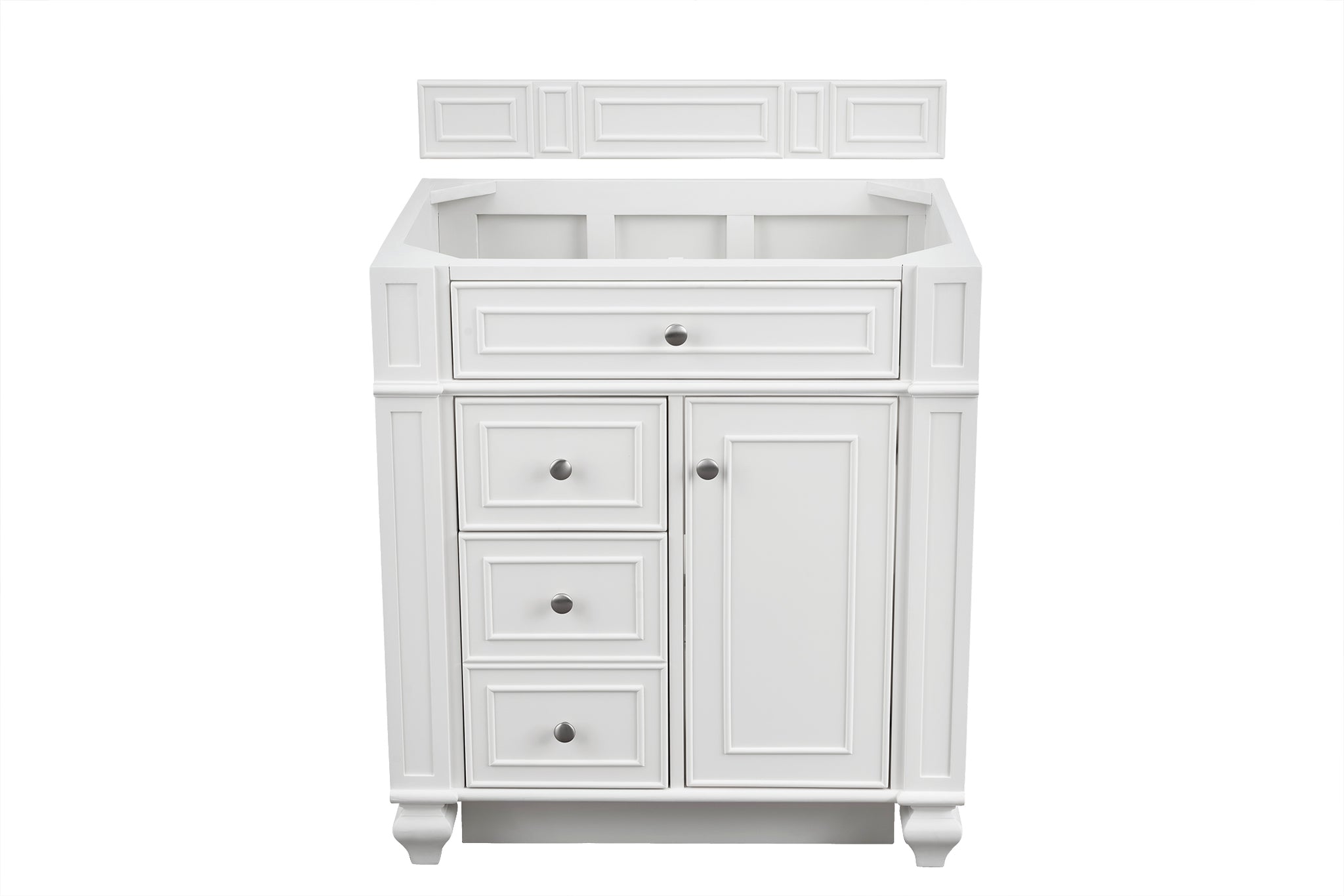 James Martin Bristol 30" Single Bathroom Vanity, Bright White by James Martin