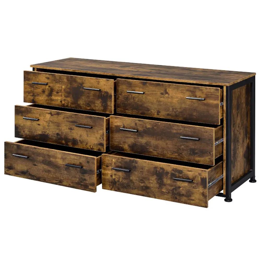 Juvanth - Dresser - Rustic Oak & Black by Unique Piece Furniture