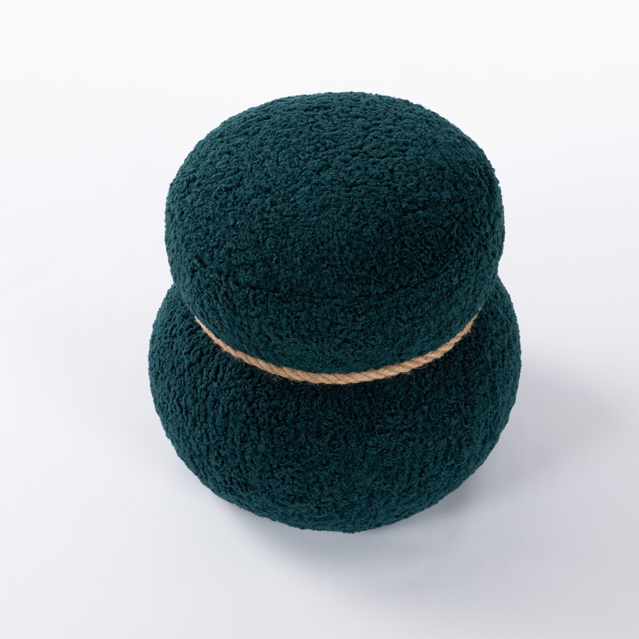 Snowman Stool With Cushion And Solid Wood Frame by HouseOfZazla