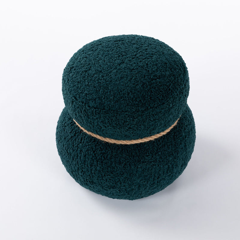 Snowman Stool With Cushion And Solid Wood Frame by HouseOfZazla