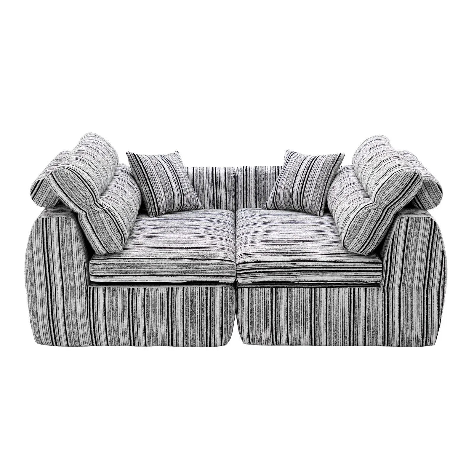 3 Seater, Couch With Throw Pillows For Living Room by Unique Piece Furniture
