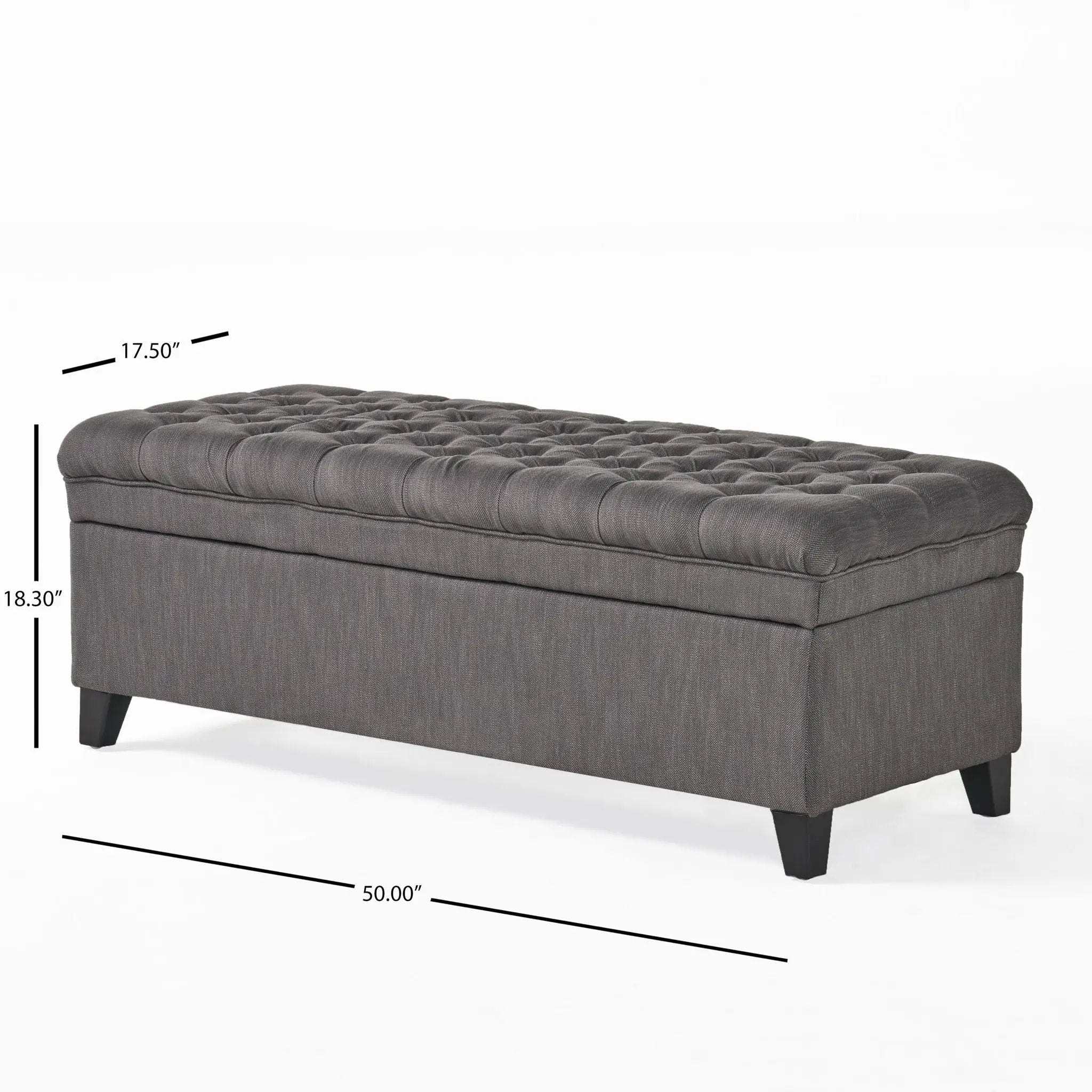 Juliana Storage Ottoman With Birch Legs by HouseOfZazla