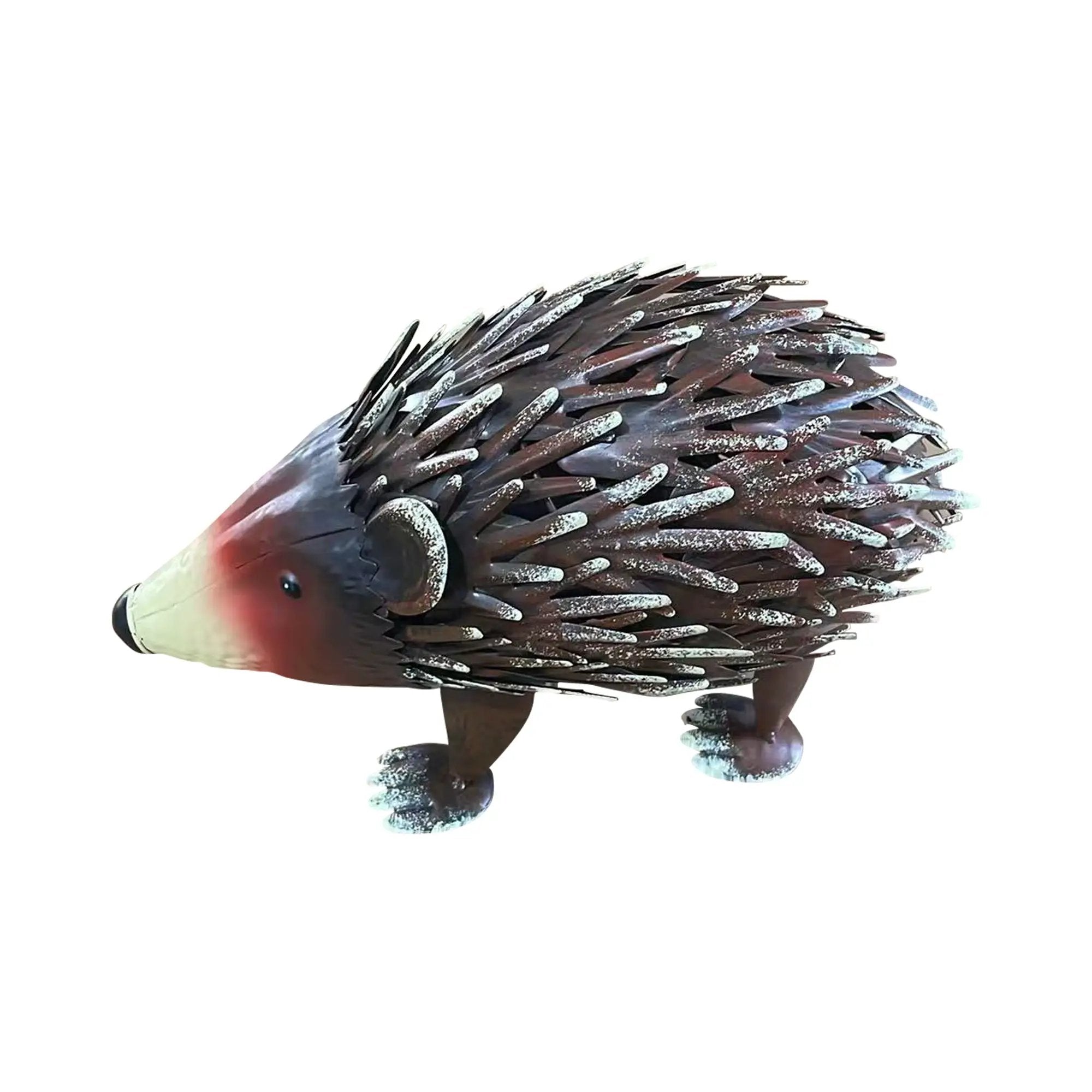 Handmade Wrought Iron Hedgehog Garden Statue by HouseOfZazla