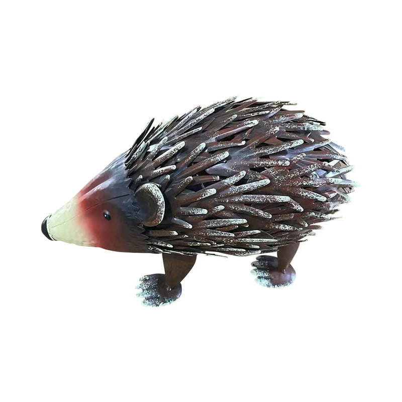 Handmade Wrought Iron Hedgehog Garden Statue by HouseOfZazla