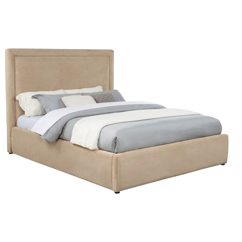 Lawson 54-inch Upholstered Queen Platform Bed Light Saddle by Unique Piece Furniture