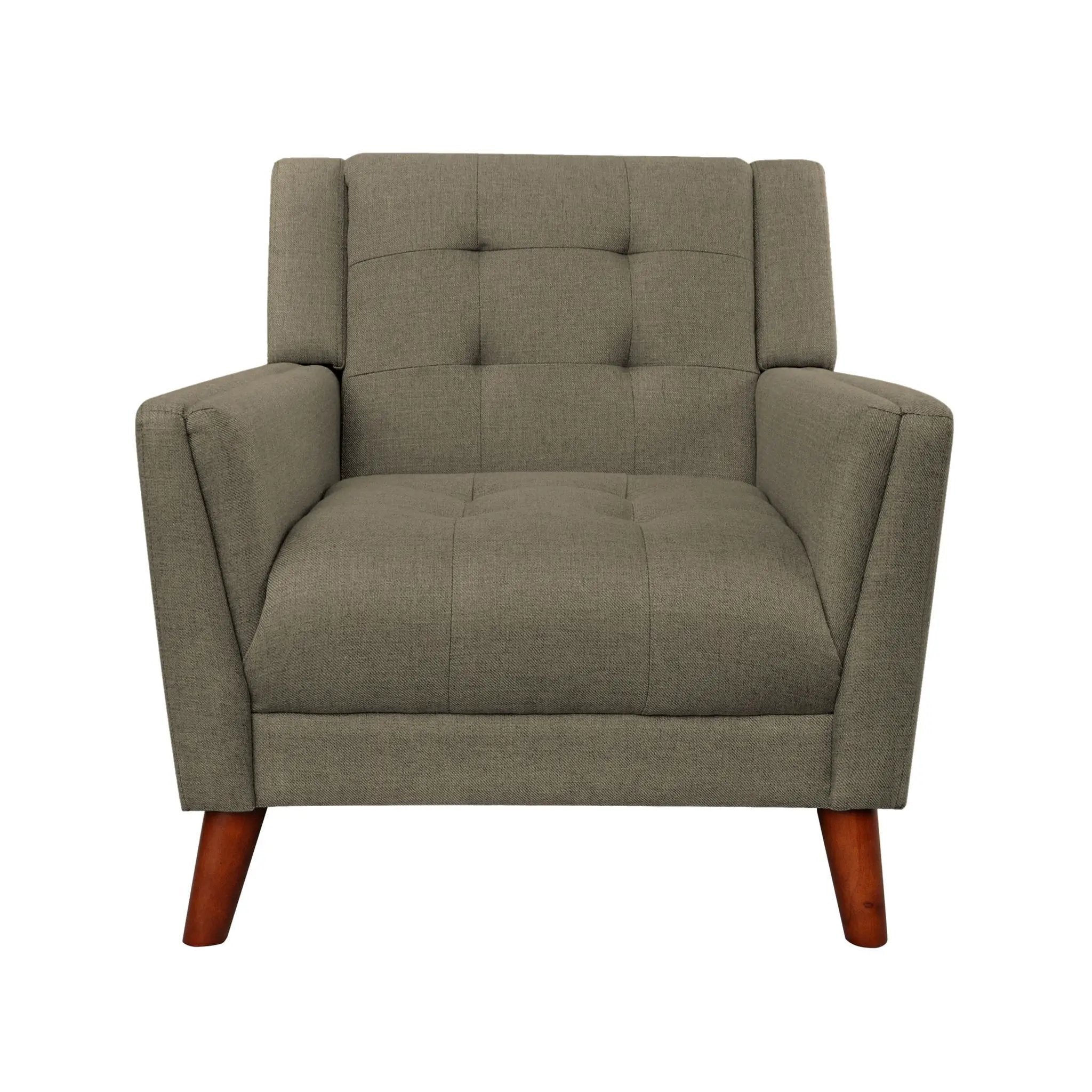 Luminaesque Fabric Upholstered Armchair With Tufted Back by HouseOfZazla