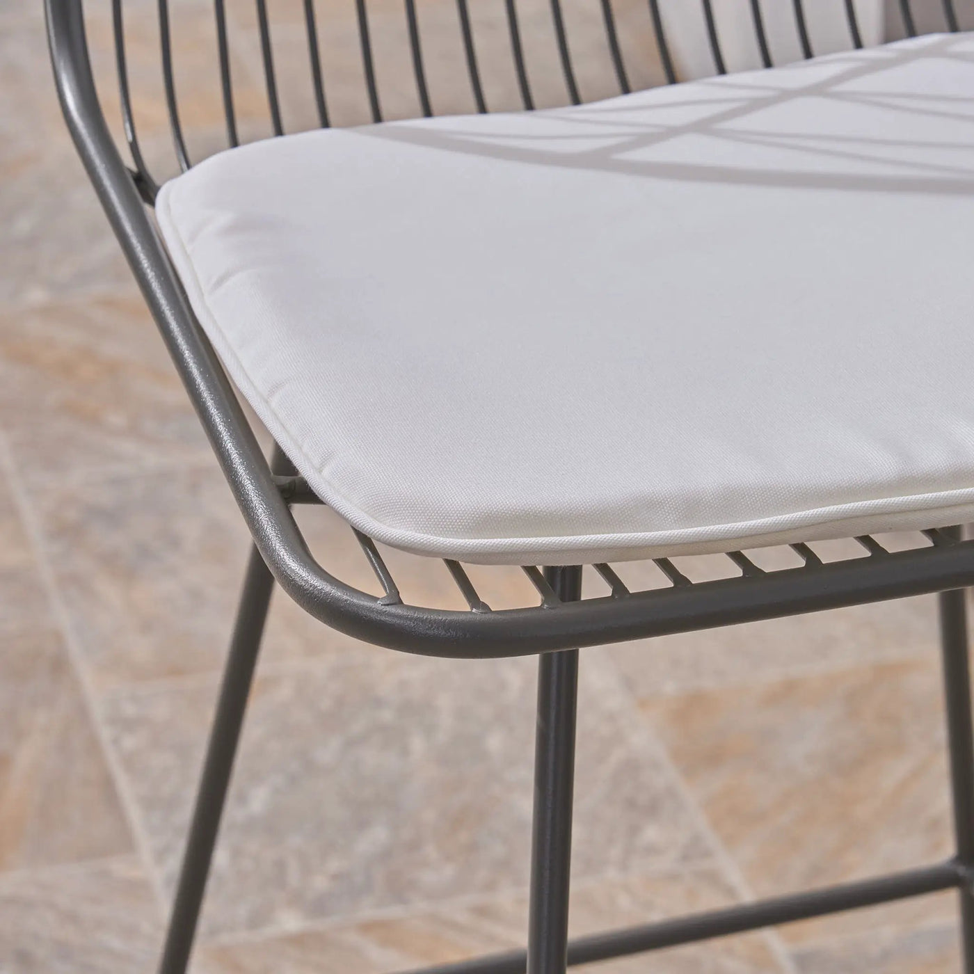 Yearning Iron Counter Stool With Water Resistant Cushion by HouseOfZazla