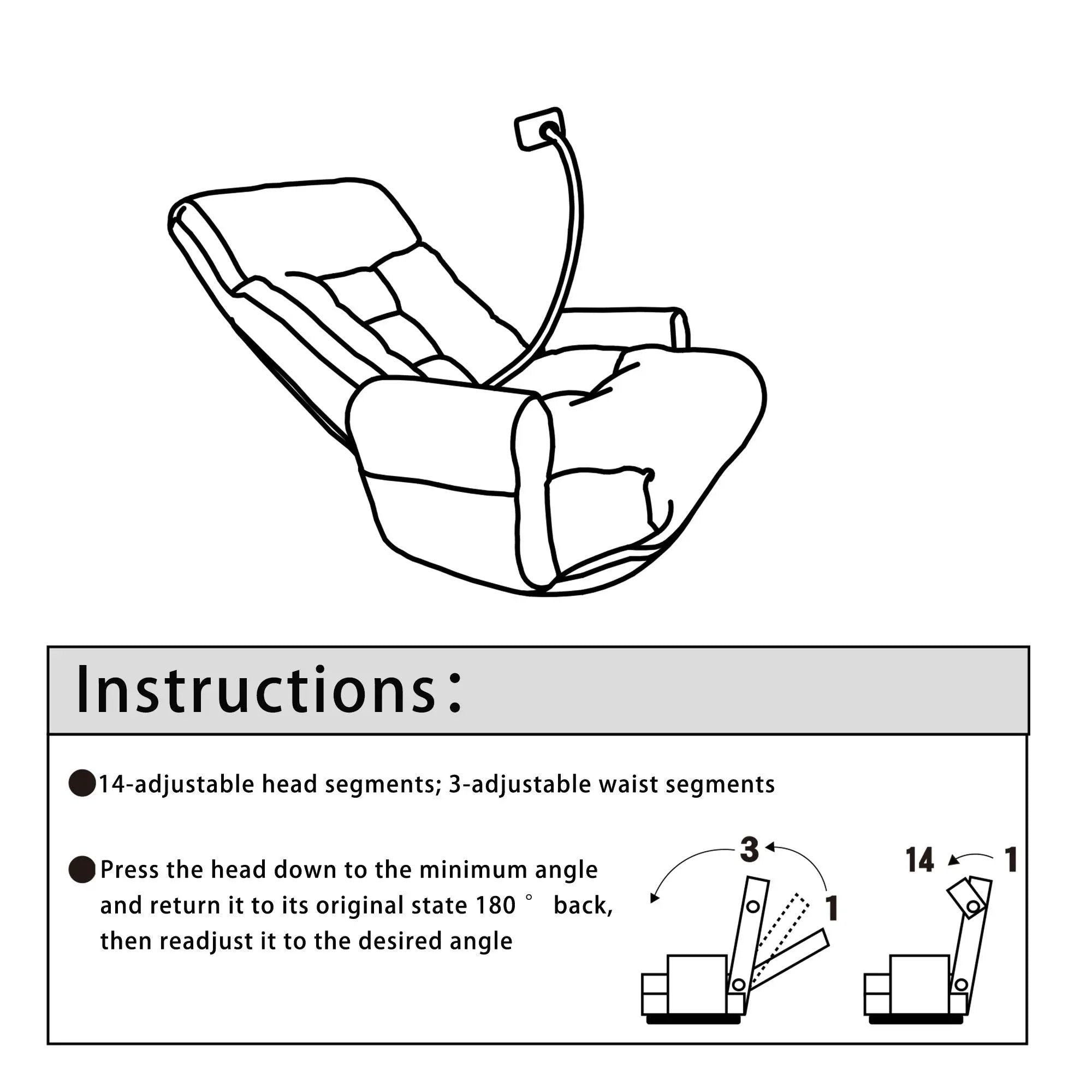Adjustable Swivel Lounge Chair With 360 Degree Rotating Seat And Headrest Support by Unique Piece Furniture