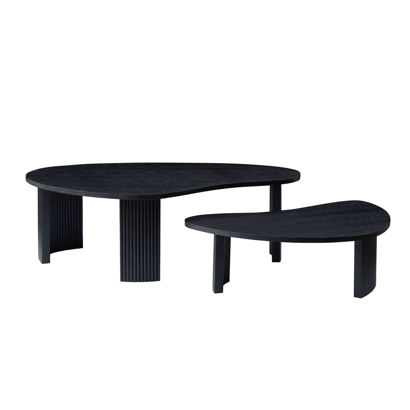 2-Piece Modern Irregular Shape Coffee Table Set by HouseOfZazla