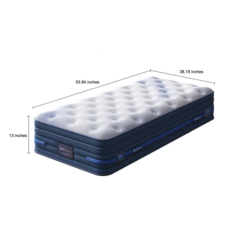 Bedstory Spine Align Pro 13" Twin Firm Cooling Hybrid Mattress by HouseOfZazla