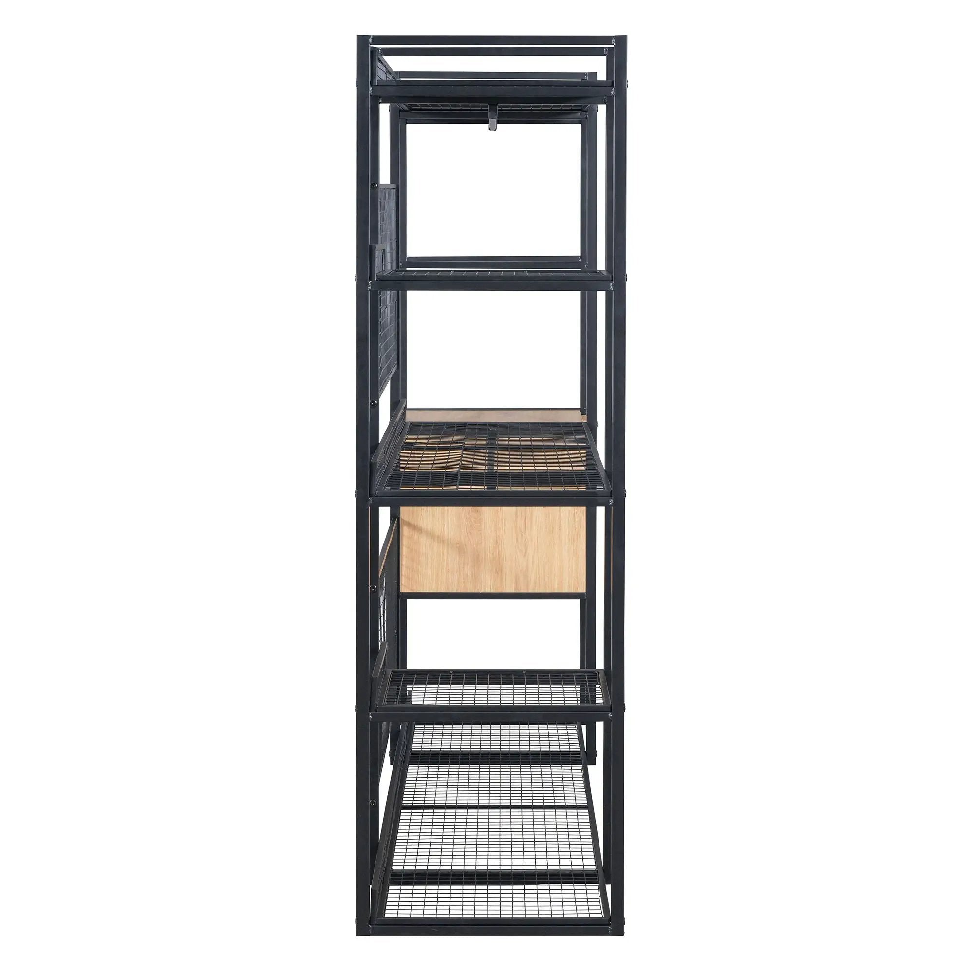 Open Style Wardrobe With Hanging Rails, Shelves And Drawers by HouseOfZazla