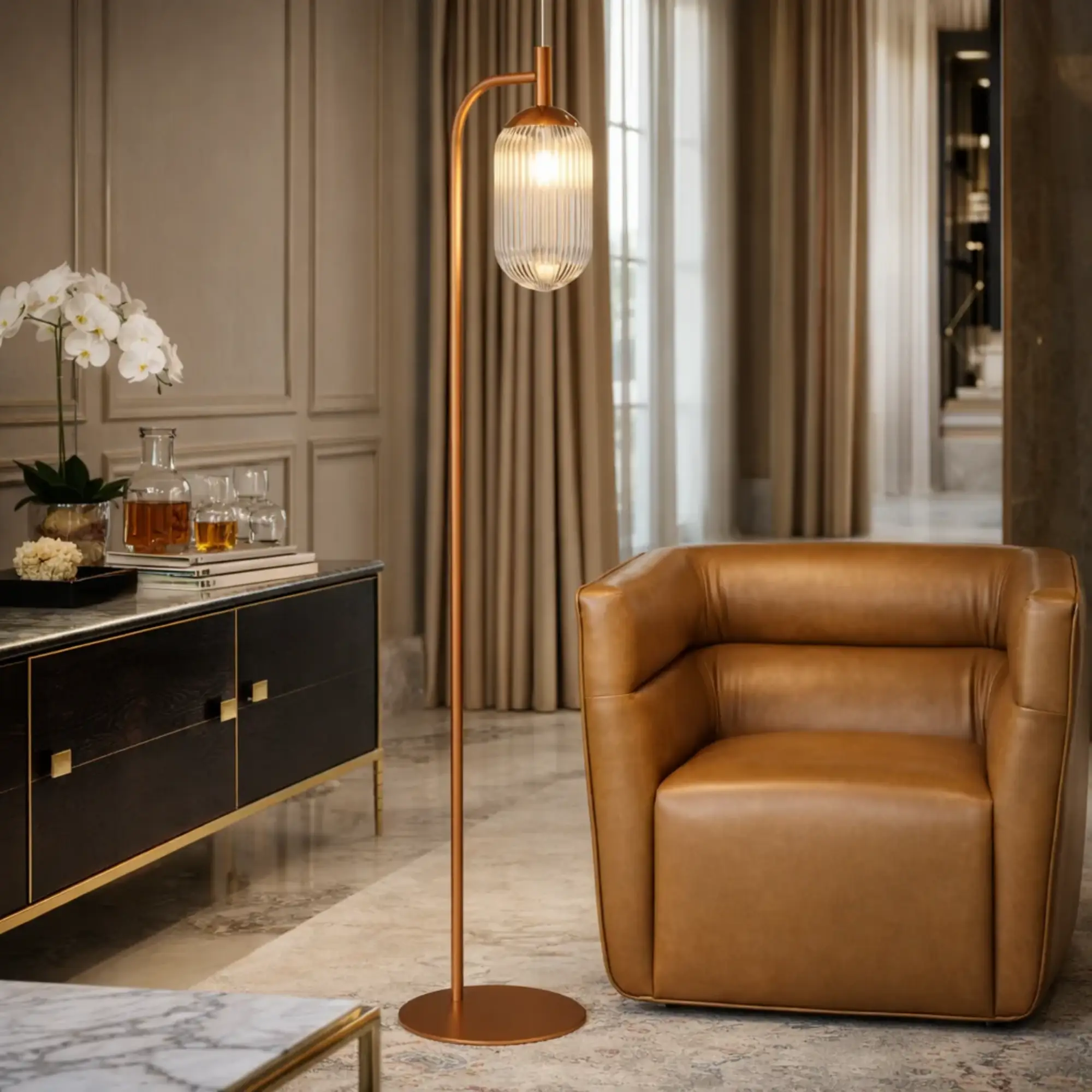 Classic Modern Floor Lamp by HouseOfZazla