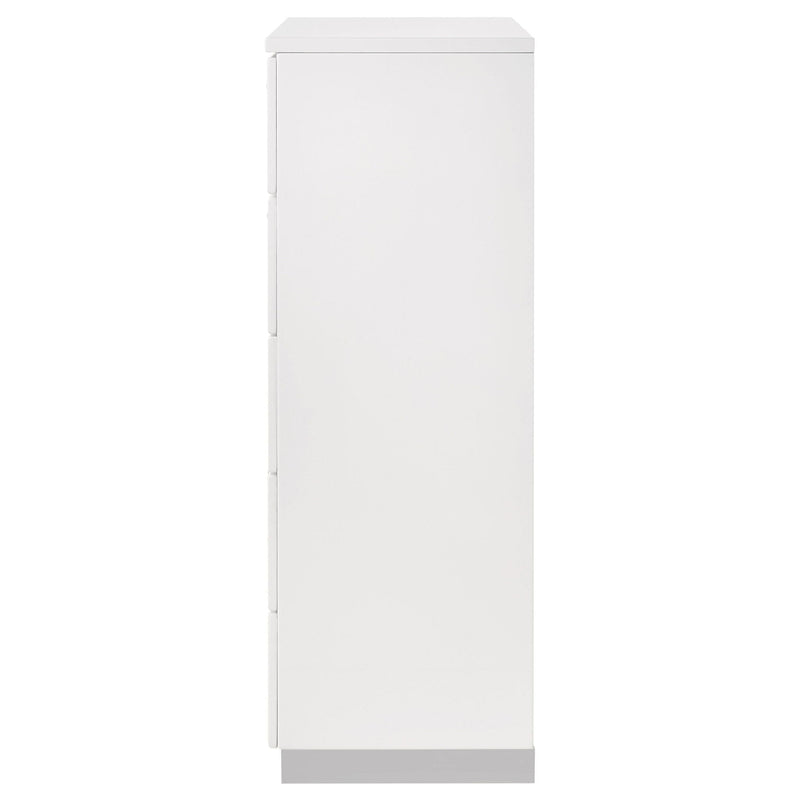 Dulcey - 5 Drawer Bedroom Chest - White