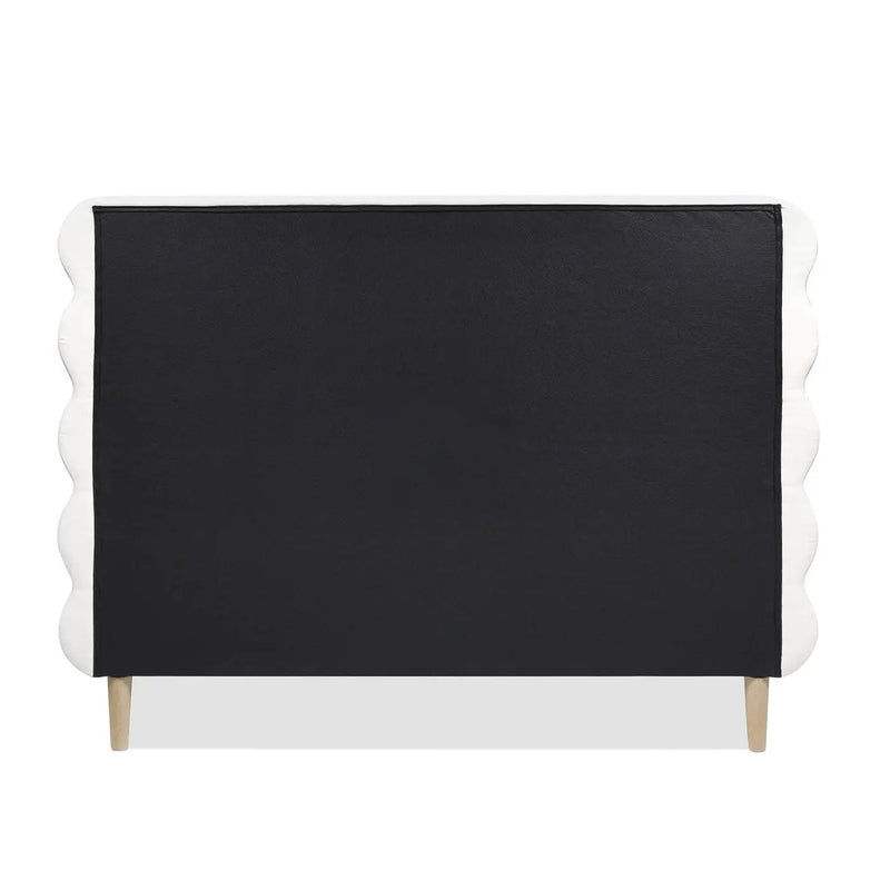 Stockholm - Modern Wavy Headboard Platform Bed by Unique Piece Furniture