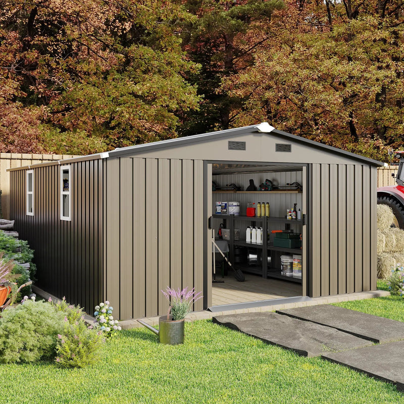 Campcraft 10x12ft Color Steel Plate Storage Shed by HouseOfZazla