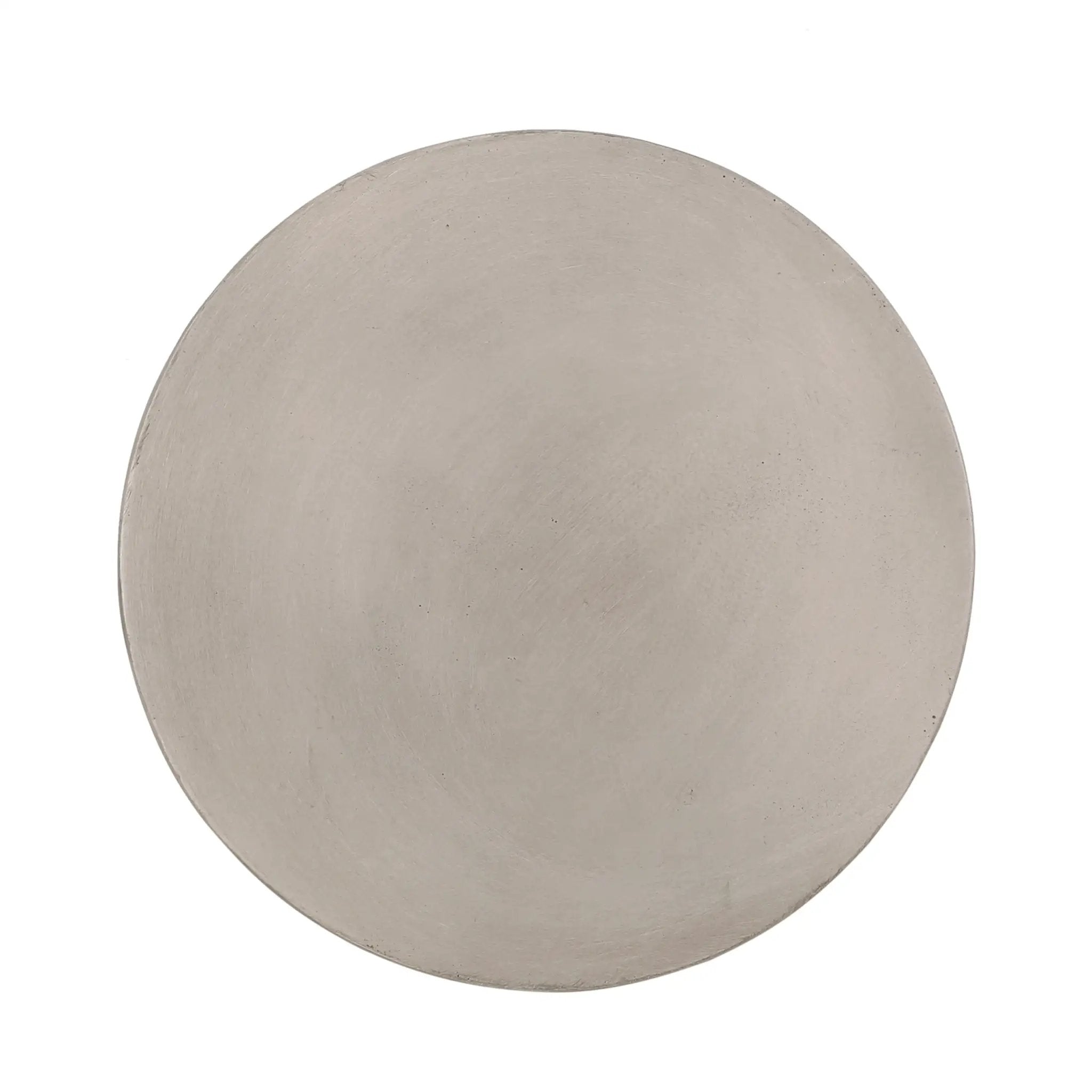 Outdoor Lightweight Concrete Side Table, Light Gray by HouseOfZazla