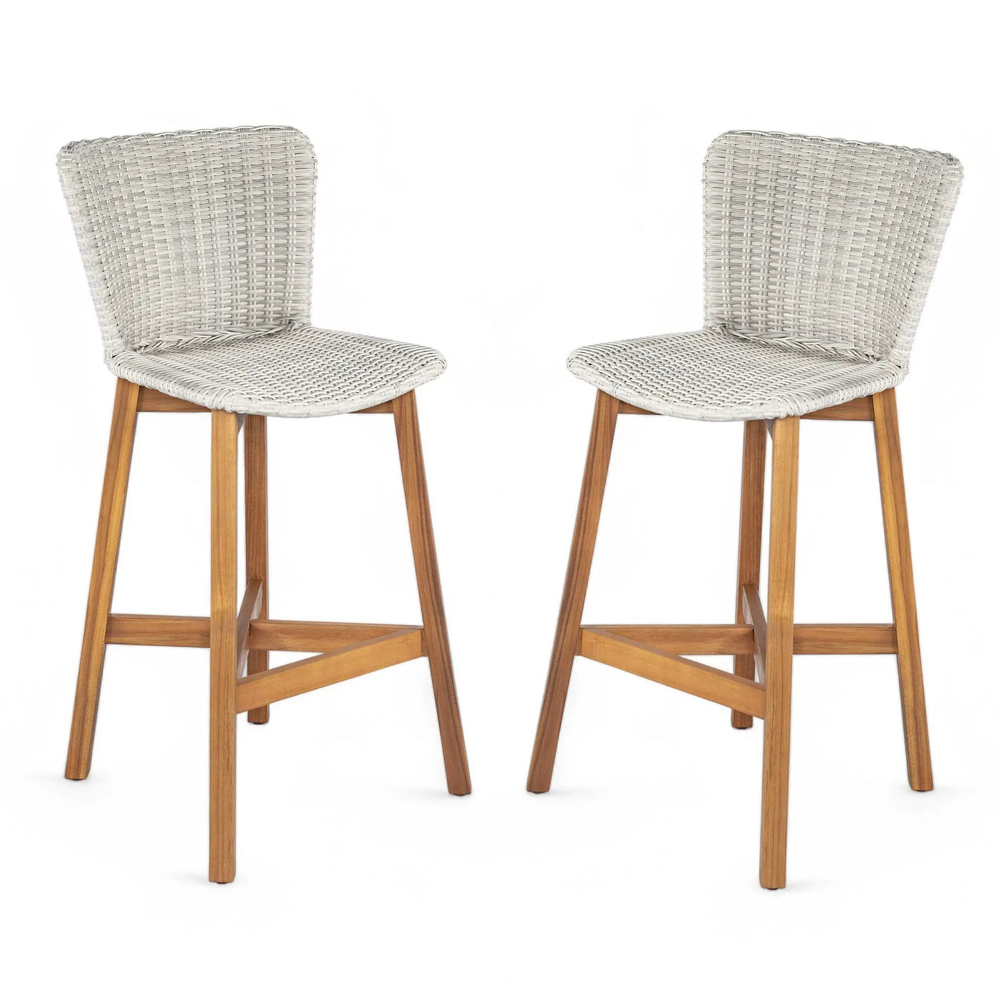 Lymington Outdoor Bar Stool Set of 2 by HouseOfZazla
