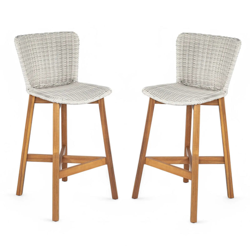 Lymington Outdoor Bar Stool Set of 2 by HouseOfZazla