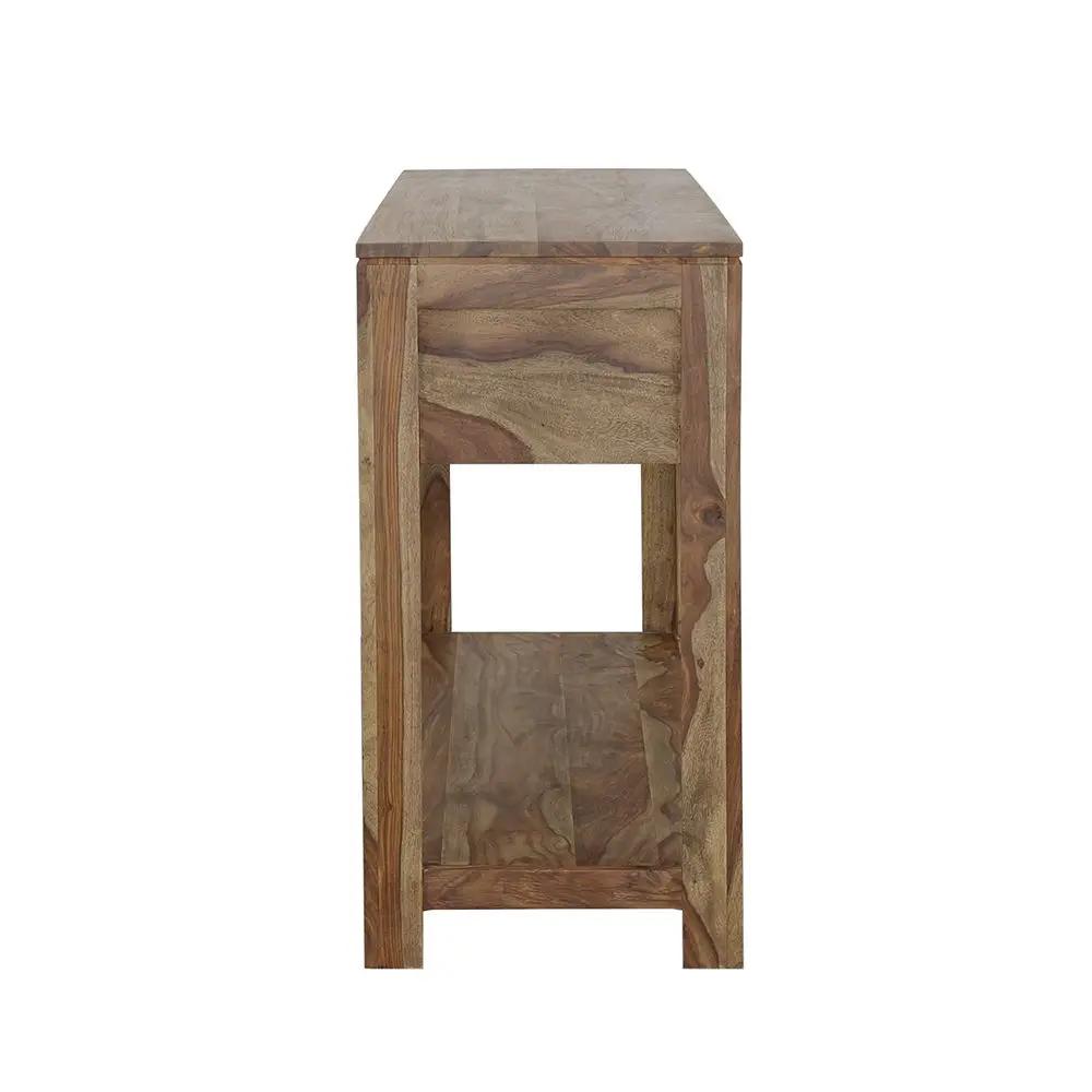 Esther 3-drawer Wood Console Table Natural Sheesham by Unique Piece Furniture
