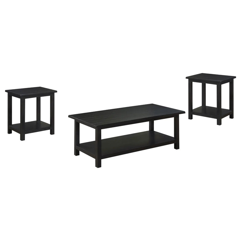 Payne 3-piece Coffee and End Table Set Distressed Java by Unique Piece Furniture