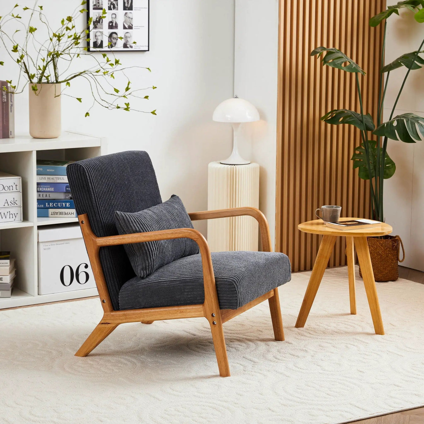 Accent Arm Chair With Pillow Upholstered by HouseOfZazla
