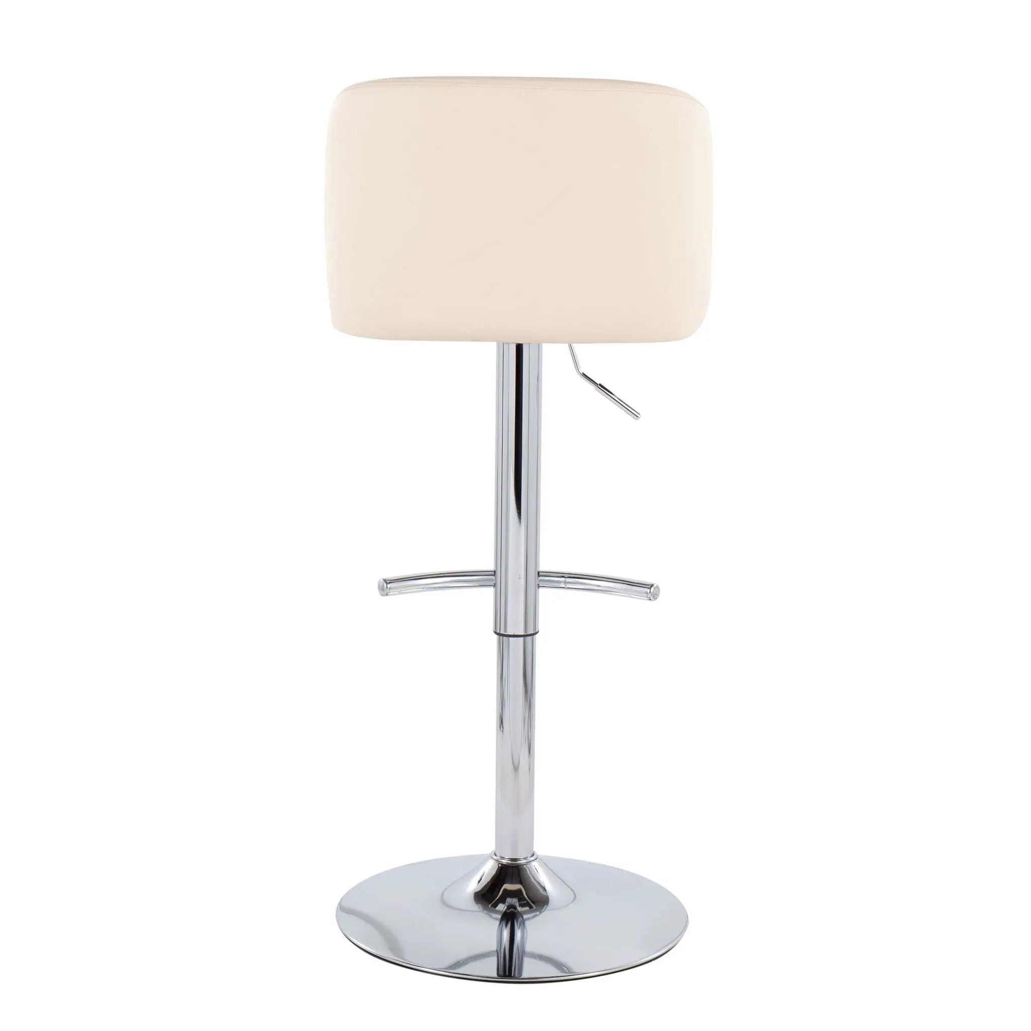 Toriano - Contemporary Adjustable Barstool With Swivel & Rounded T Footrest (Set of 2) by Unique Piece Furniture