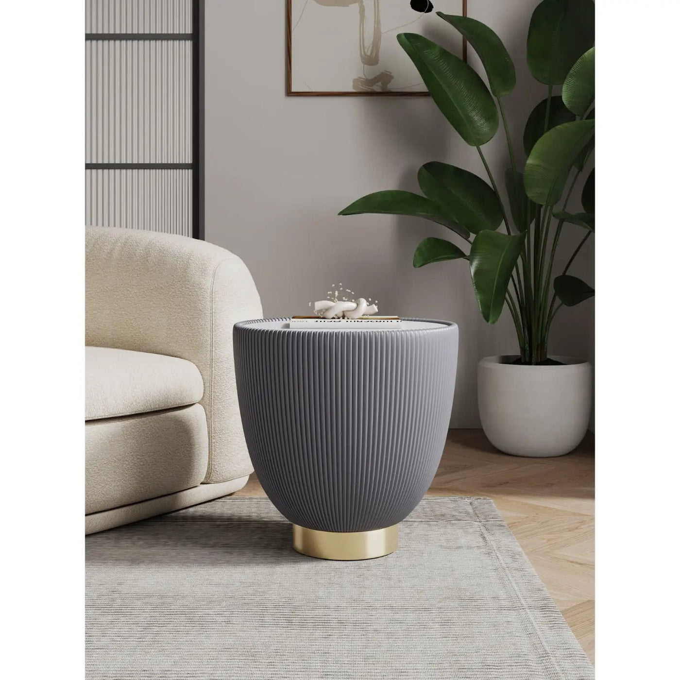 Anderson - Upholstered End Table by HouseOfZazla