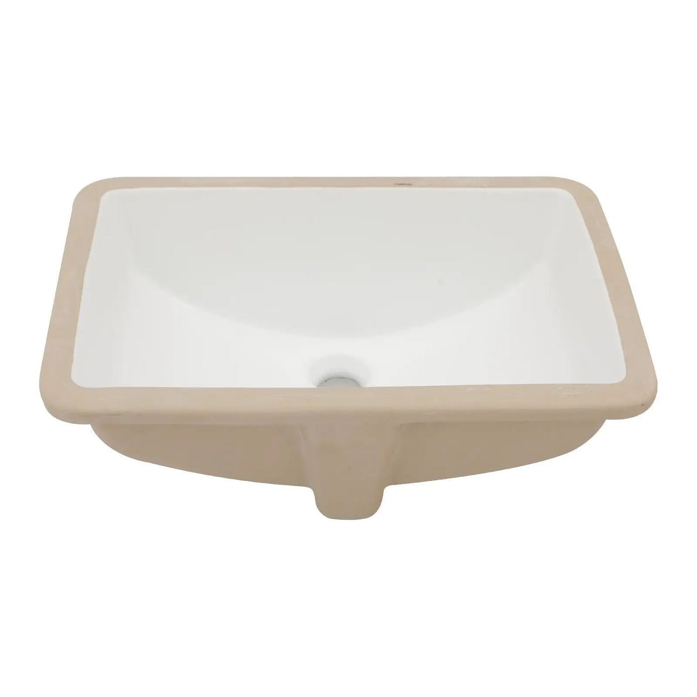 Modern Ceramic Undermount Bathroom Sink With Overflow, High Quality by HouseOfZazla