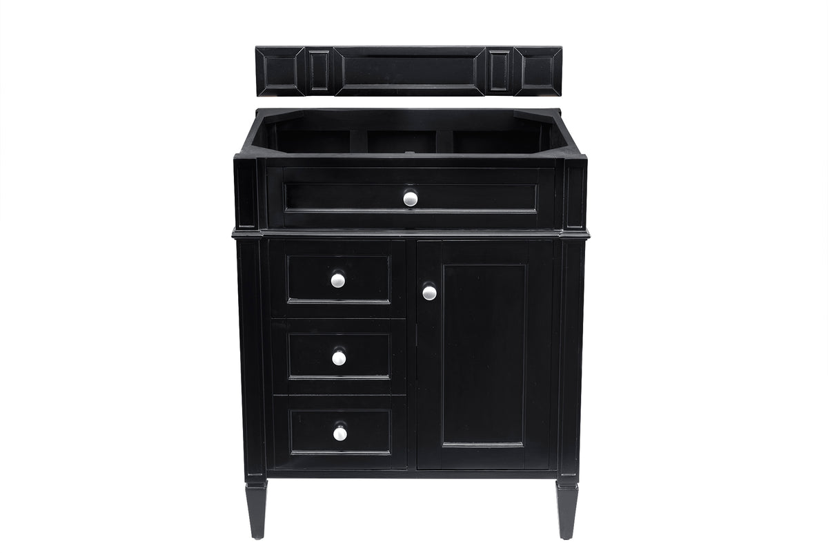 James Martin Brittany 30" Single Bathroom Vanity, Black Onyx, view 14