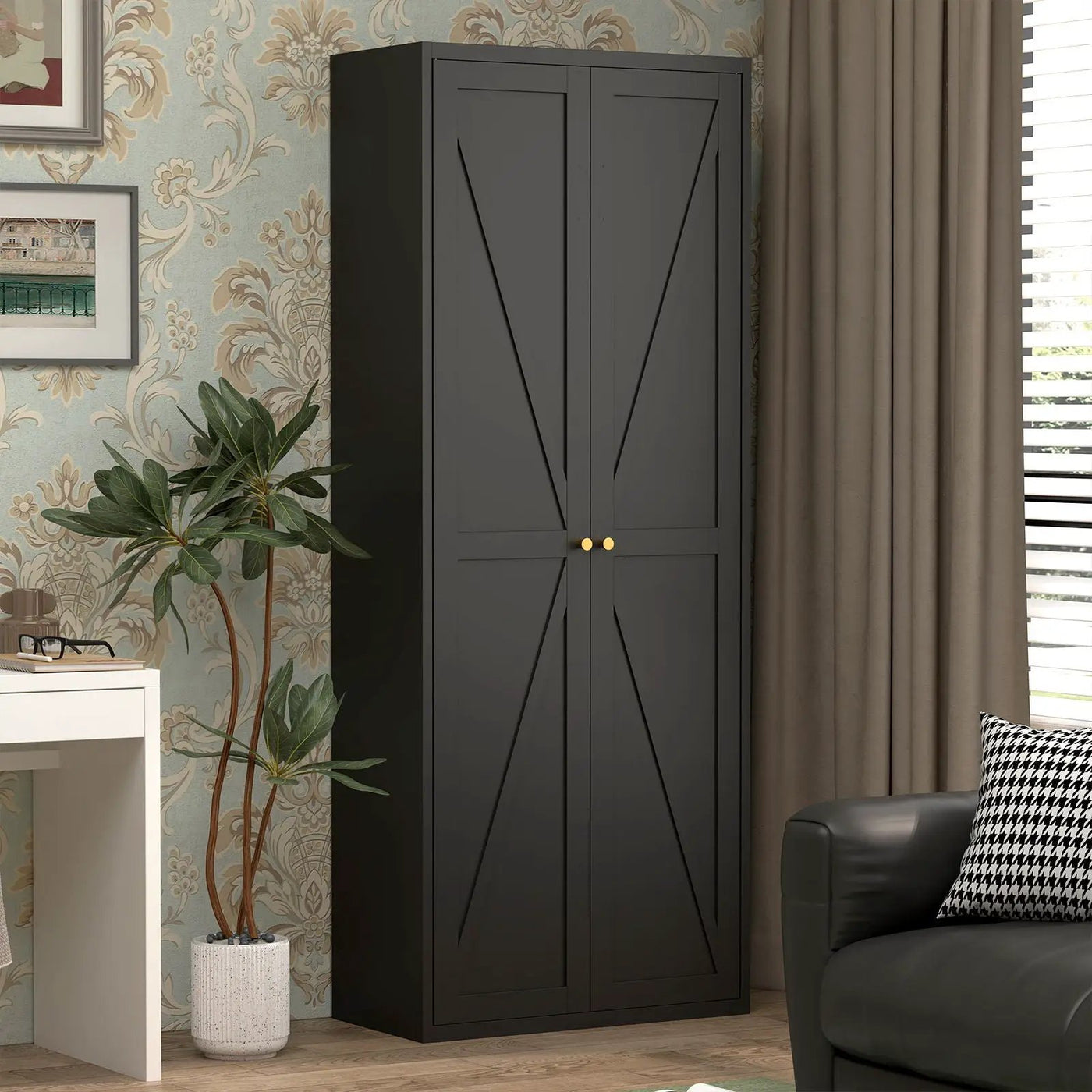 Adjustable 2 Door Storage Cabinet With Adjustable Shelves by HouseOfZazla