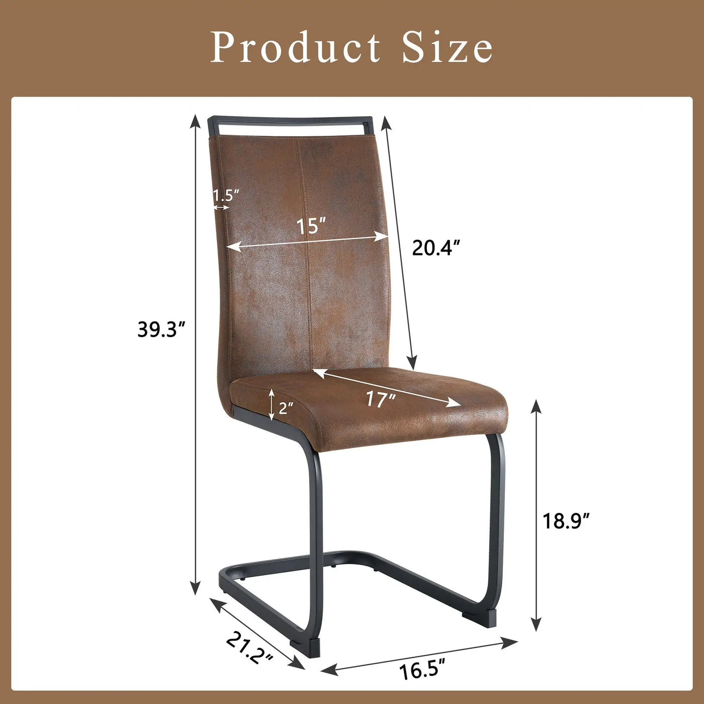 Dining Chairs With Ergonomic Backrest by HouseOfZazla