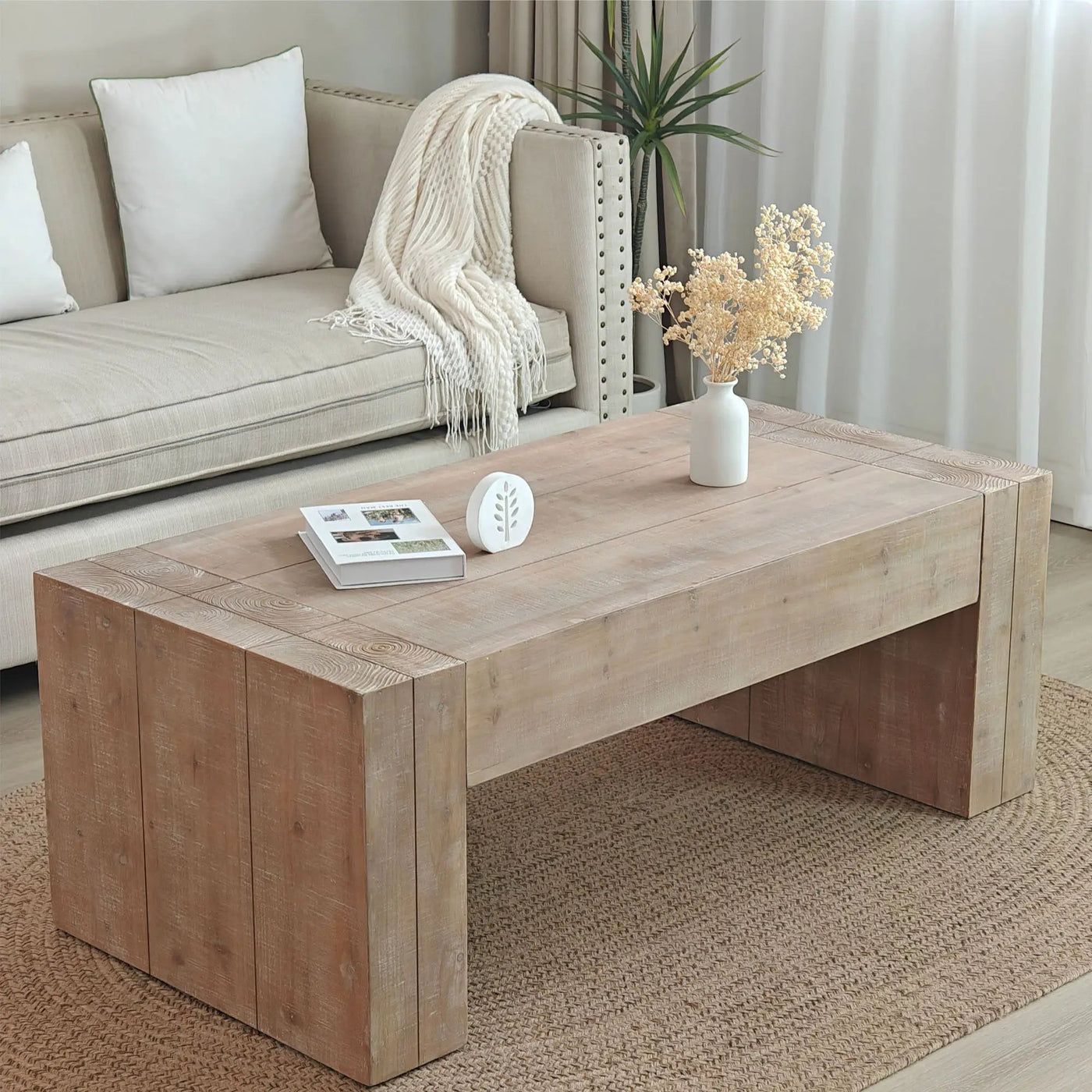 Minimalist Rectangular Center Table For Living Room by HouseOfZazla