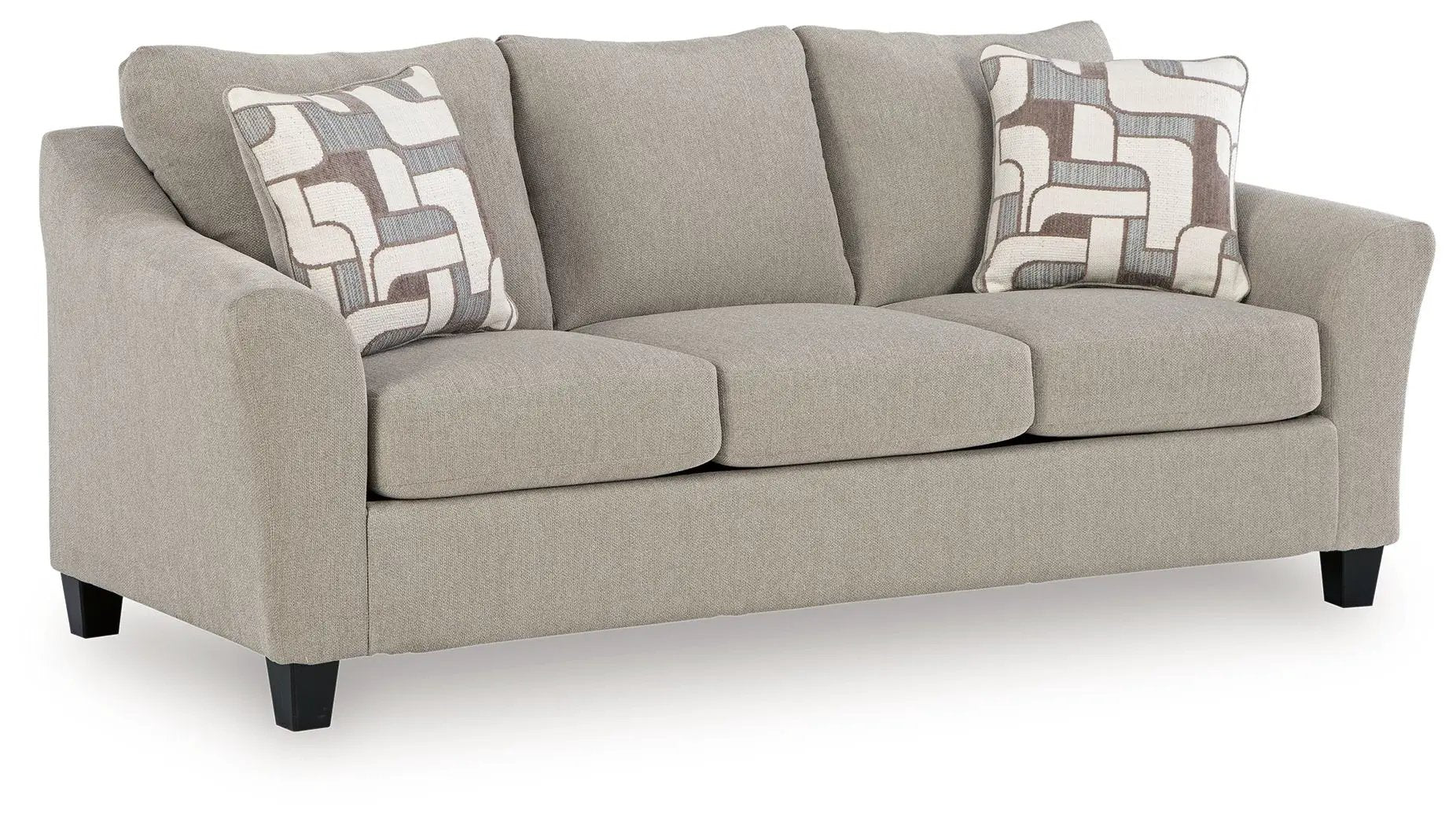 Willarae - 2 Pc. - Sofa, Loveseat - Taupe by Unique Piece Furniture
