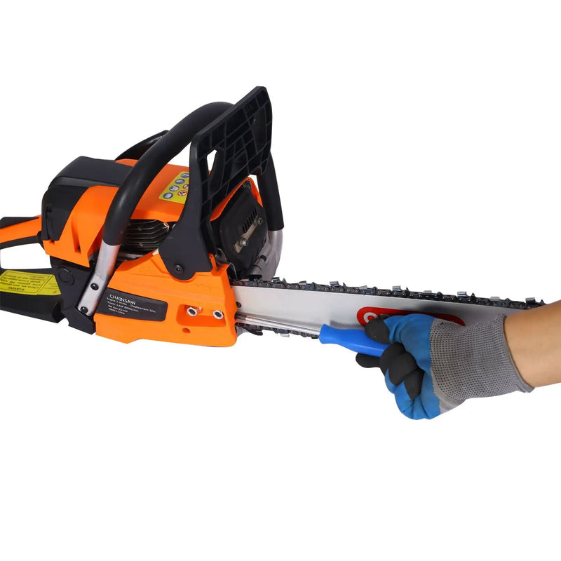 52Cc Gasoline Chainsaw With 20" Oregon Bar And Chain For Wood Cutting Plastic - Orange by HouseOfZazla