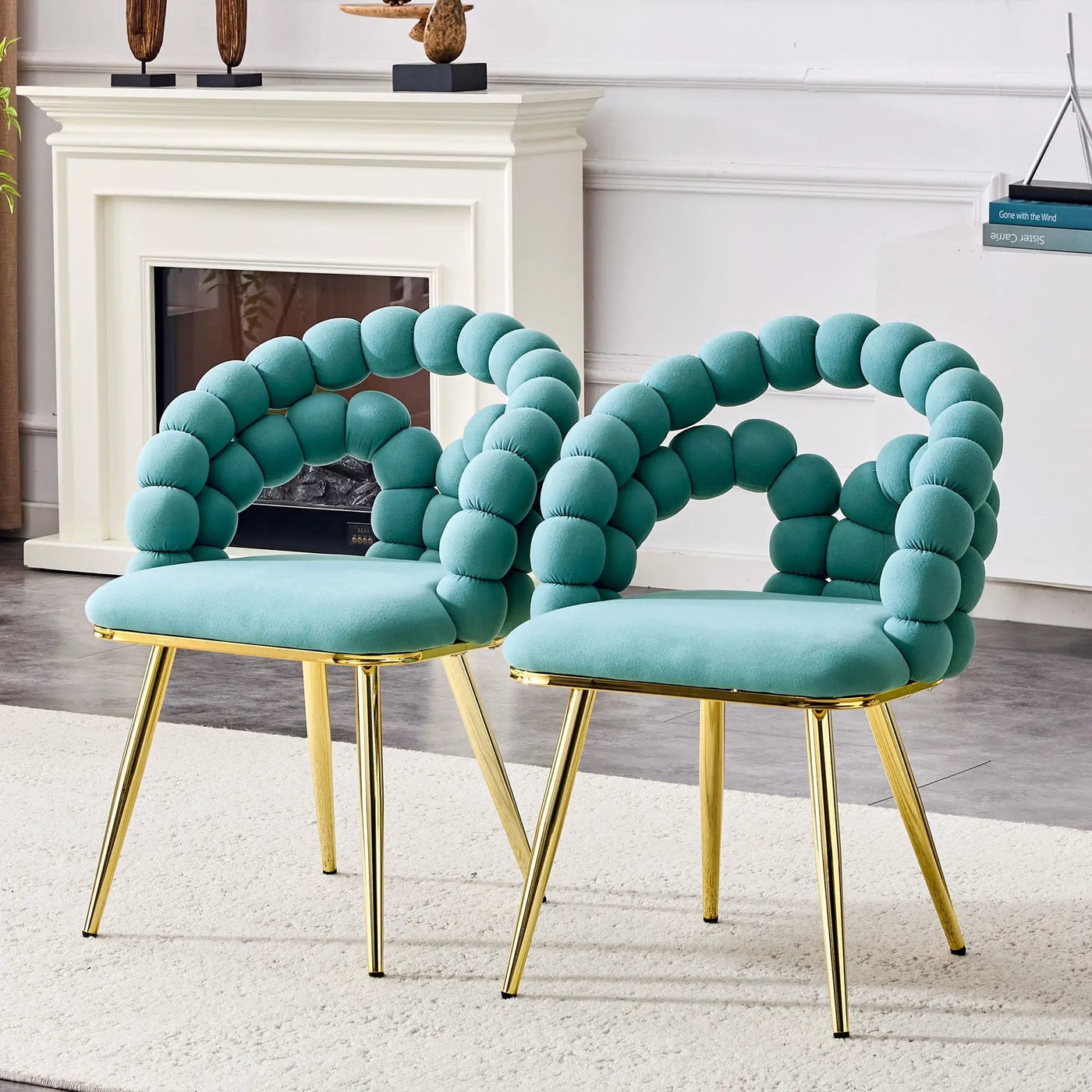 Puffy Bubble Ball Chain Chairs for Dining Room by HouseOfZazla