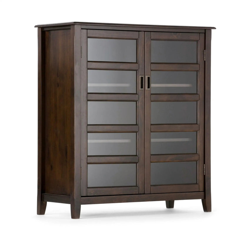 Burlington - Medium Storage Cabinet - Mahogany Brown by HouseOfZazla