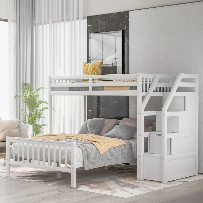 Loft Bed With Staircase And Storage by Unique Piece Furniture