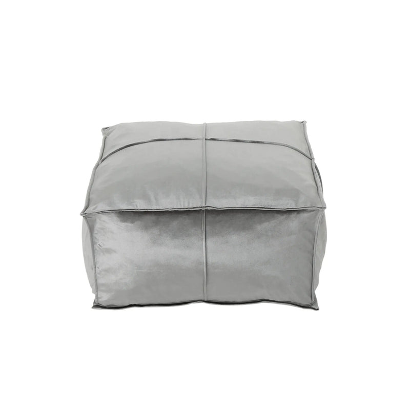 Nati - Square Pouf Ottoman And Floor Cushion - Smoke by Unique Piece Furniture