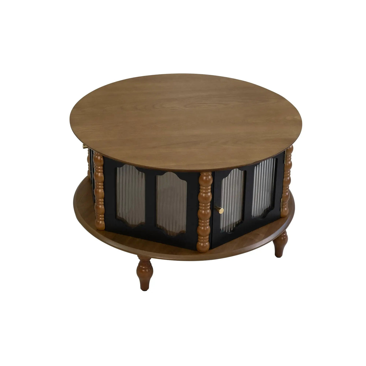 Round 3 Door Storage Coffee Table For Living Room by HouseOfZazla