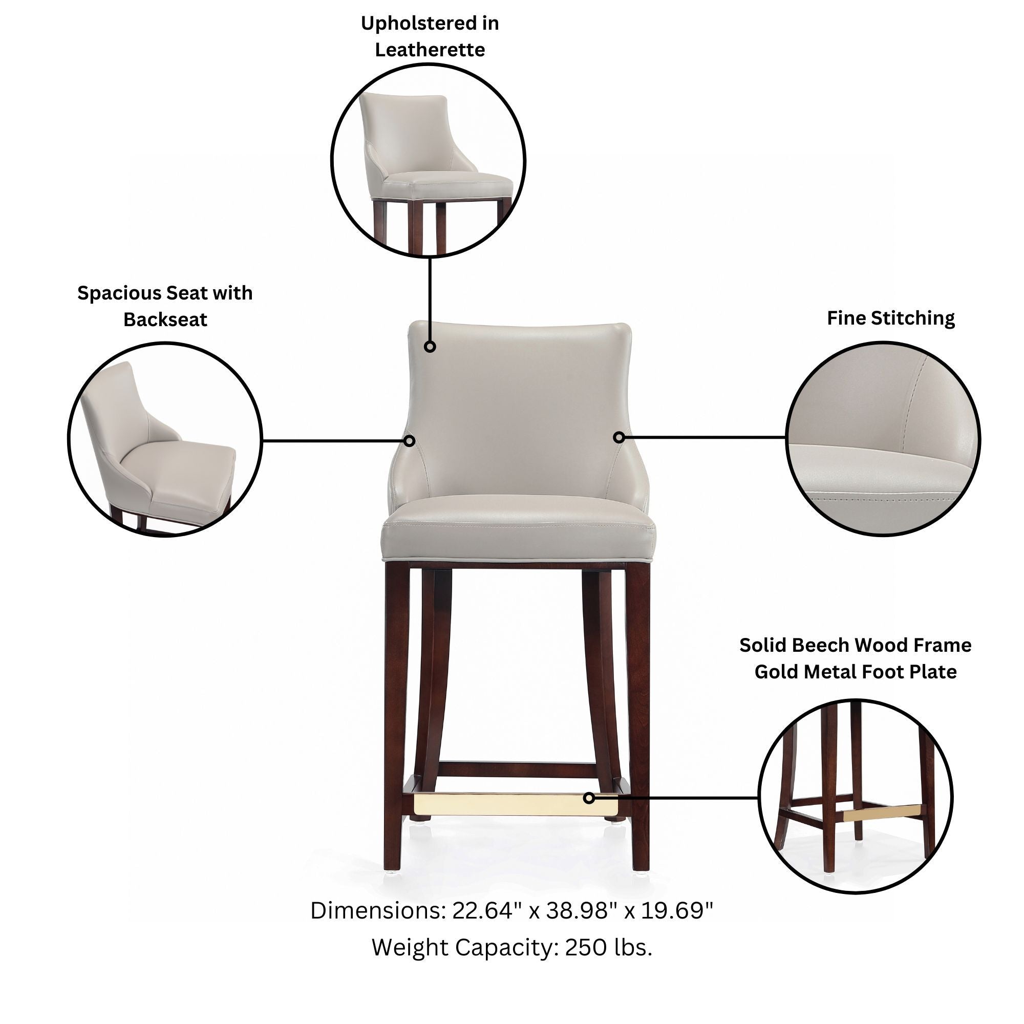 Shubert - Counter Stool by HouseOfZazla