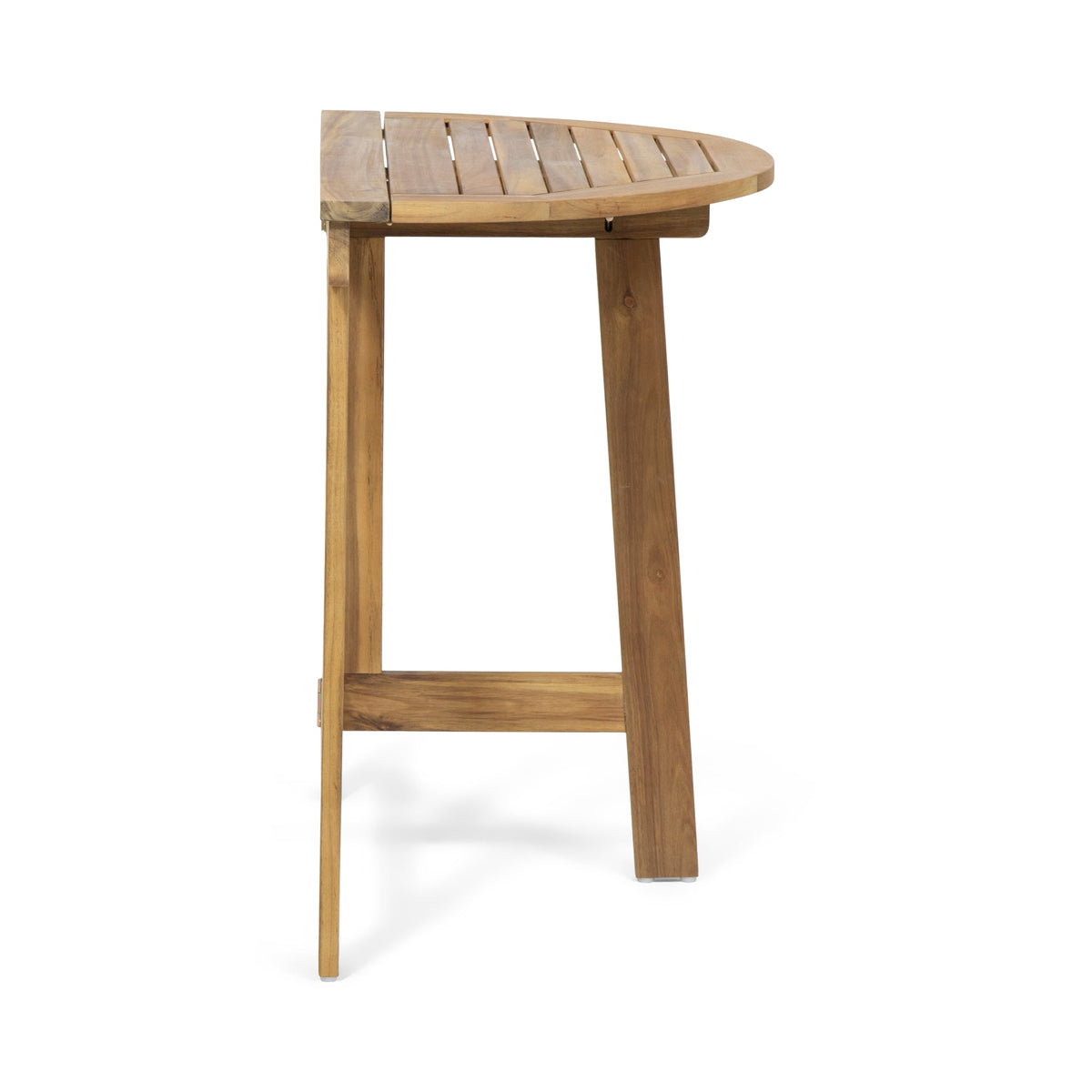 Acacia Wood 3 Piece Folding Bistro Set with Space-Saving Design - Natural, photo 10 of 10