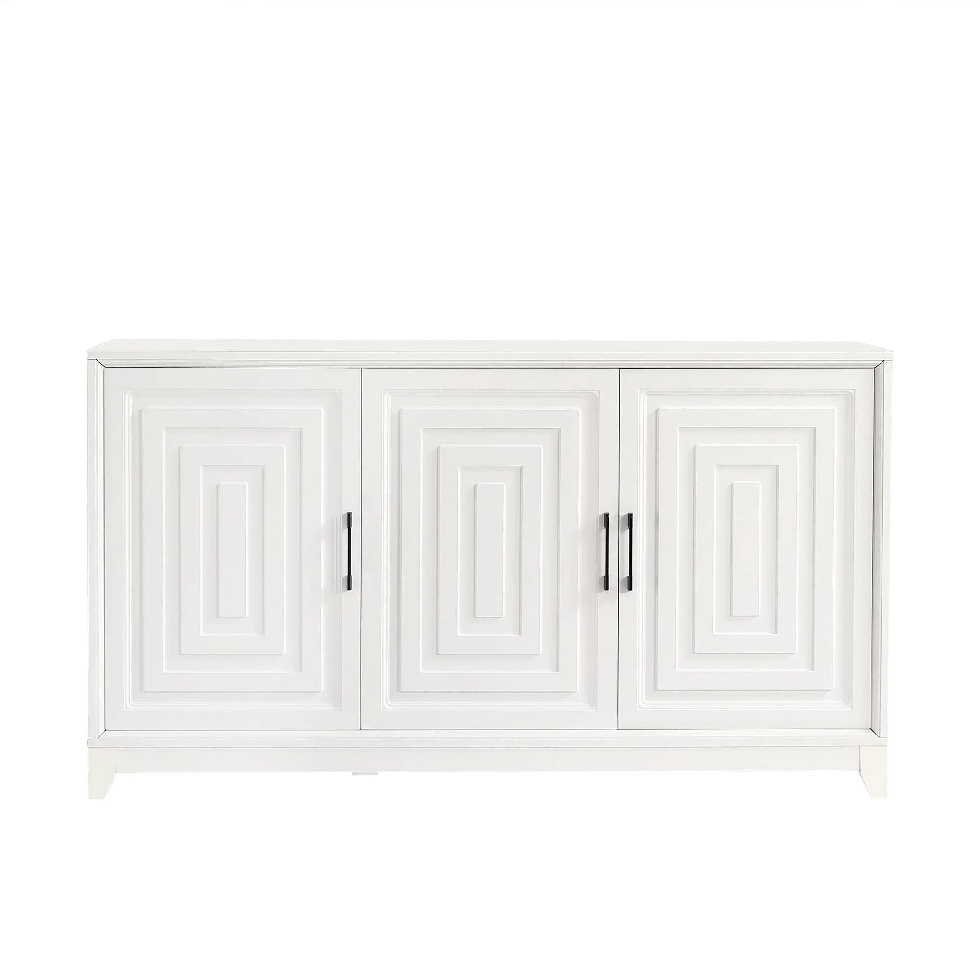 TV Stand For TVs Up To 65", Modern Entertainment Center Media Console Cabinet With 2 Spacious Storage Space, Solid Wood Legs For Living Room by HouseOfZazla