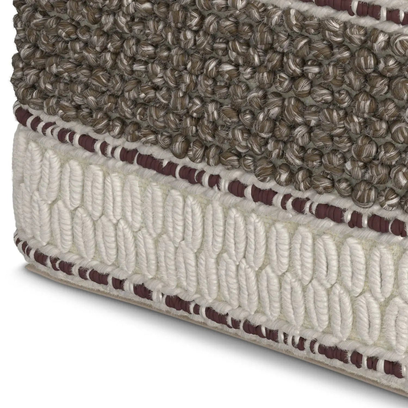 Grady - Handcrafted Square Pouf by HouseOfZazla