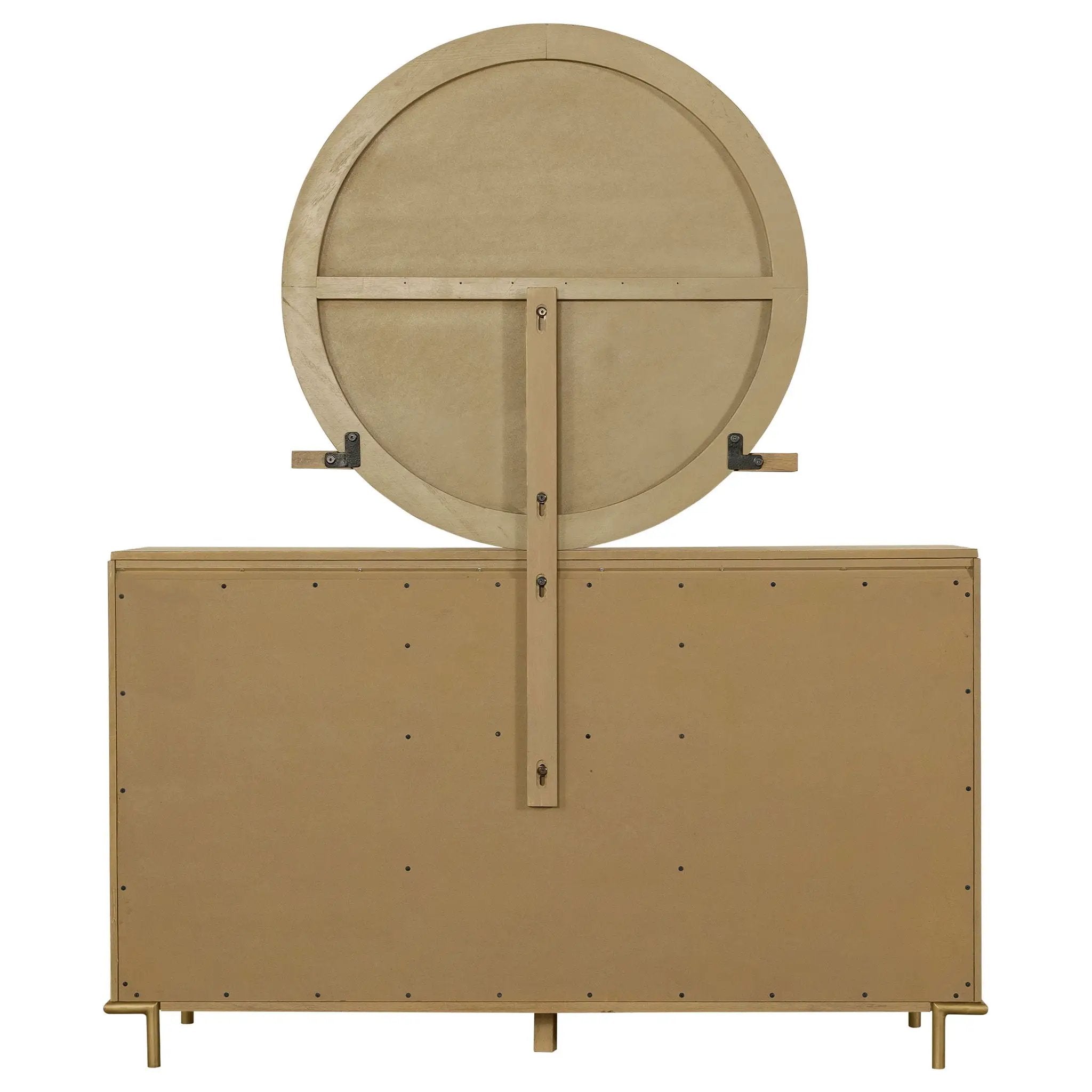 Arini 8-drawer Dresser with Mirror Sand Wash by Unique Piece Furniture